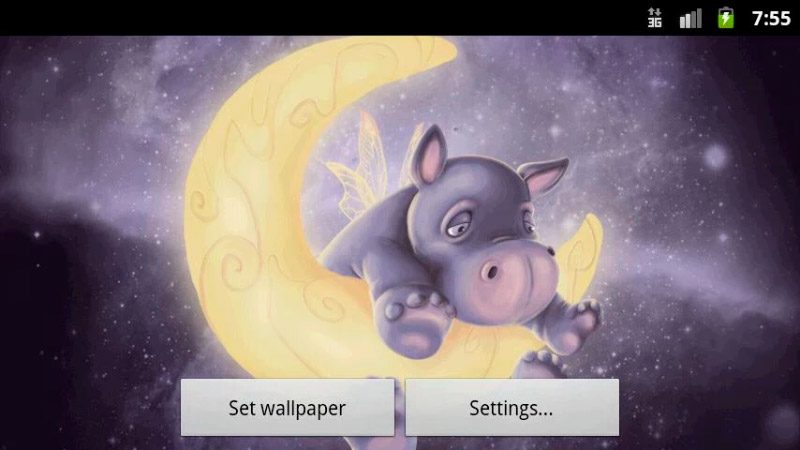 Sleepy Hippo Wall para Android
